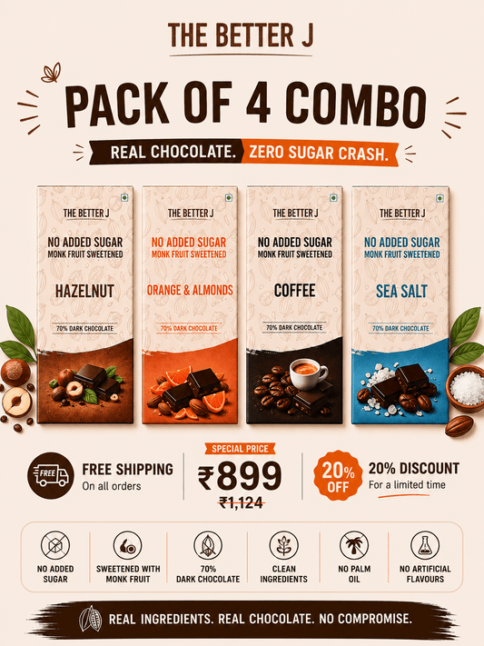Sugar Free Dark Chocolate Pack of 4