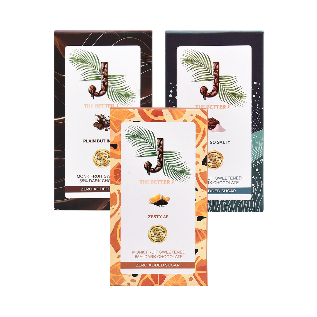 Monk Fruit Dark Chocolate, No Added Sugar Dark Chocolate
